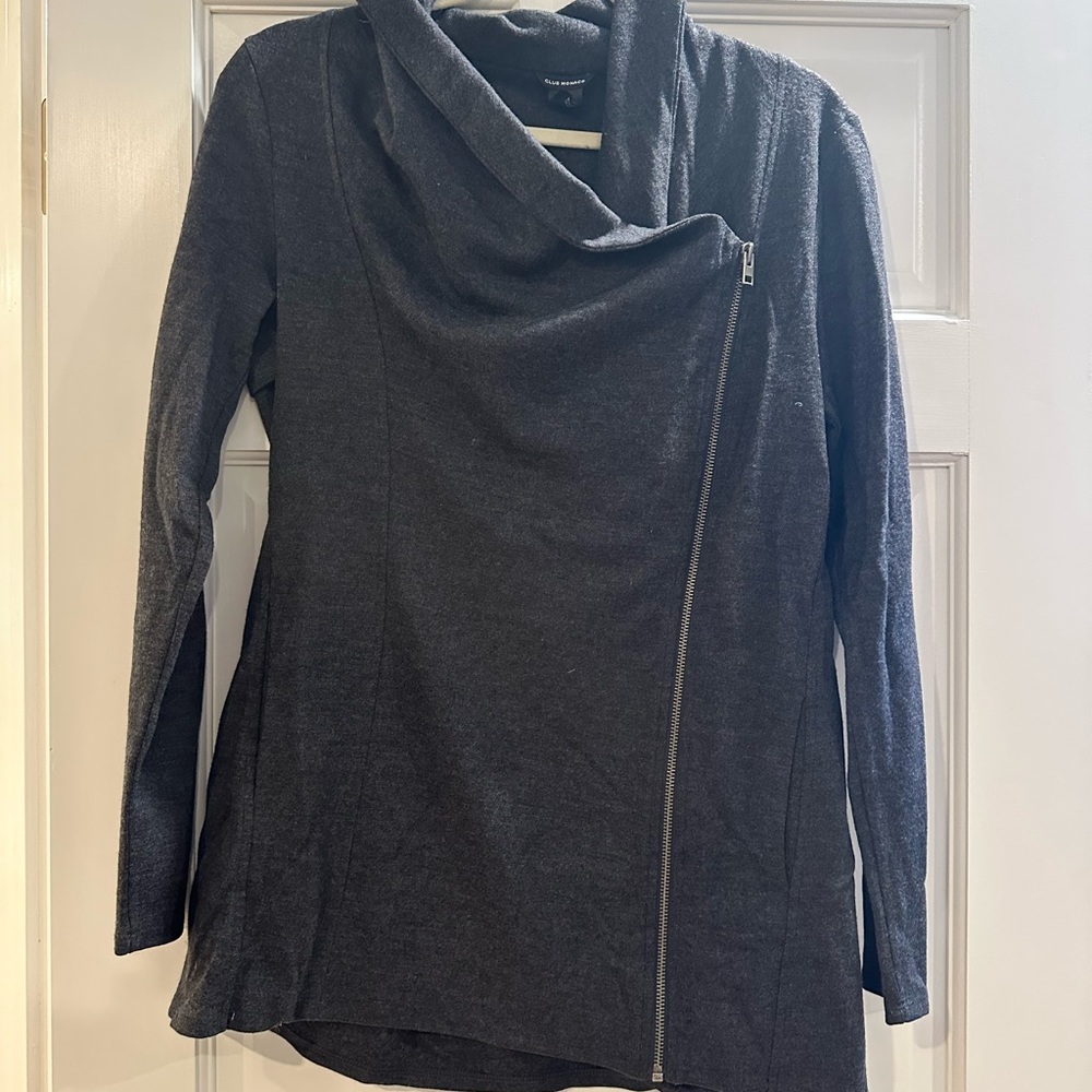 Club Monaco Charcoal Cowl Neck Sweater